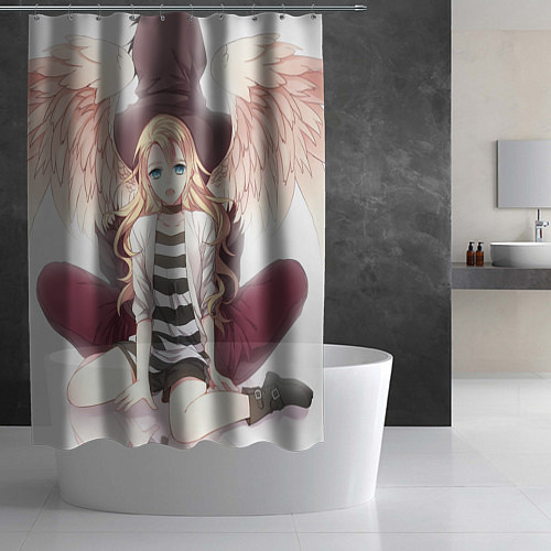 Шторка для ванной Angels of Death / 3D-принт – фото 2