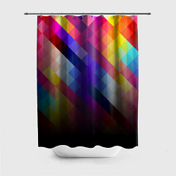 Шторка для душа Colour Cubes, цвет: 3D-принт