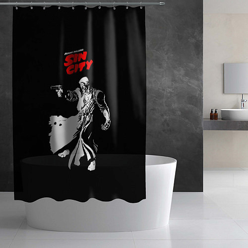 Шторка для ванной Sin City: Marv / 3D-принт – фото 2
