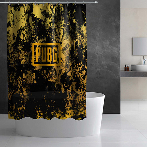 Шторка для ванной PUBG: Yellow Marble / 3D-принт – фото 2
