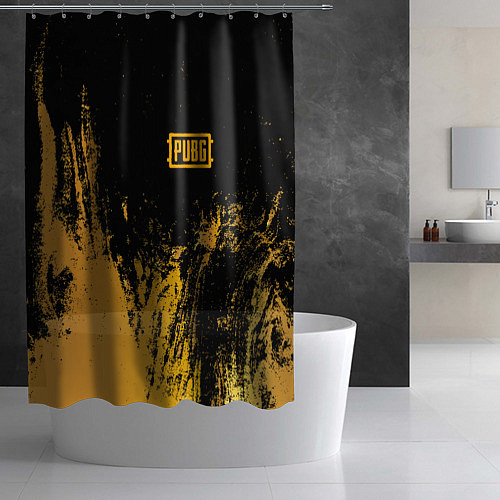 Шторка для ванной PUBG: Yellow Colour / 3D-принт – фото 2