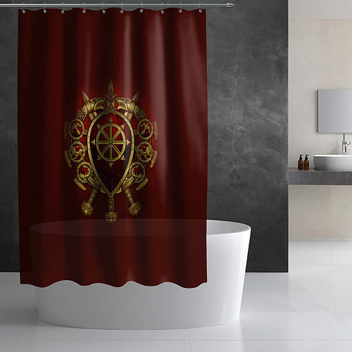 Шторка для ванной Герб Руси / 3D-принт – фото 2