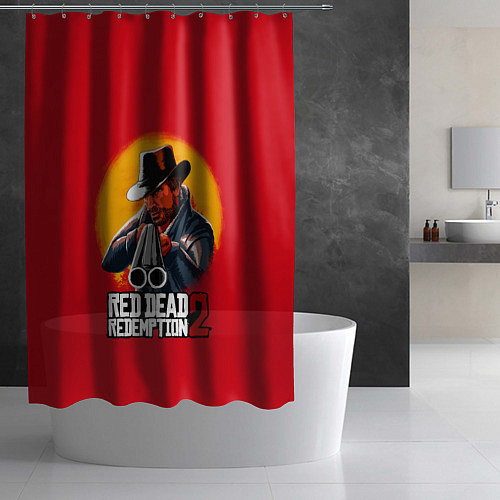 Шторка для ванной RDR 2: Cowboy / 3D-принт – фото 2