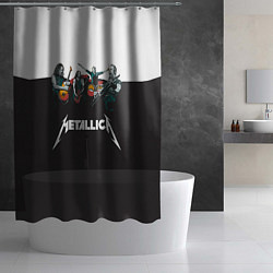 Шторка для душа Metallica, цвет: 3D-принт — фото 2