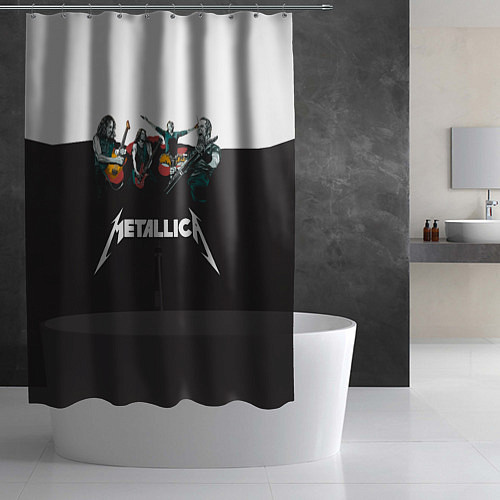 Шторка для ванной Metallica / 3D-принт – фото 2