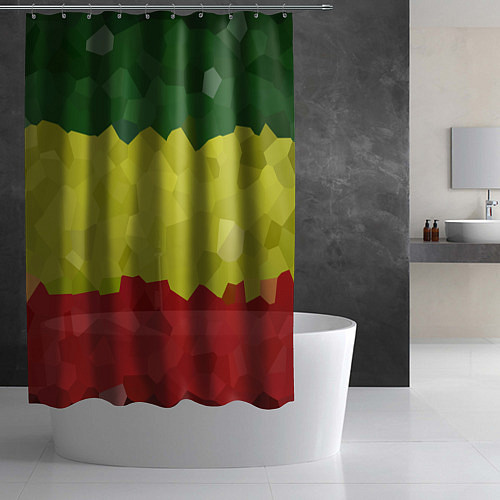 Шторка для ванной Эфиопия / 3D-принт – фото 2