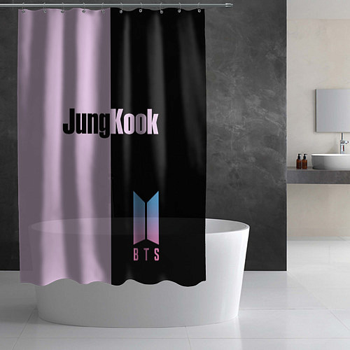 Шторка для ванной BTS Jung Kook / 3D-принт – фото 2