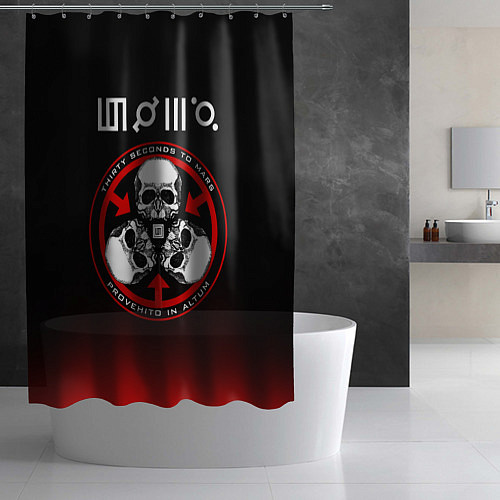 Шторка для ванной 30 Seconds to Mars / 3D-принт – фото 2