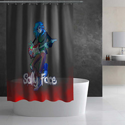 Шторка для душа Sally Face: Rock Star, цвет: 3D-принт — фото 2