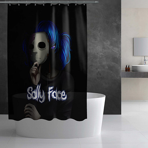 Шторка для ванной Sally Face: Dark Mask / 3D-принт – фото 2