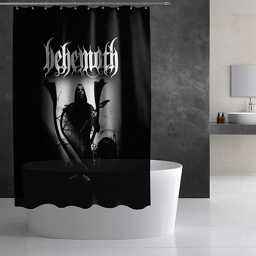 Шторка для ванной Behemoth: Black Metal / 3D-принт – фото 2