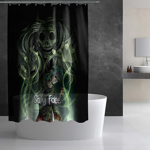 Шторка для ванной Sally Face: Death Magic / 3D-принт – фото 2