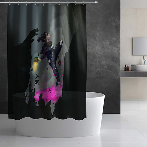 Шторка для ванной Apex Legends: Wraith / 3D-принт – фото 2