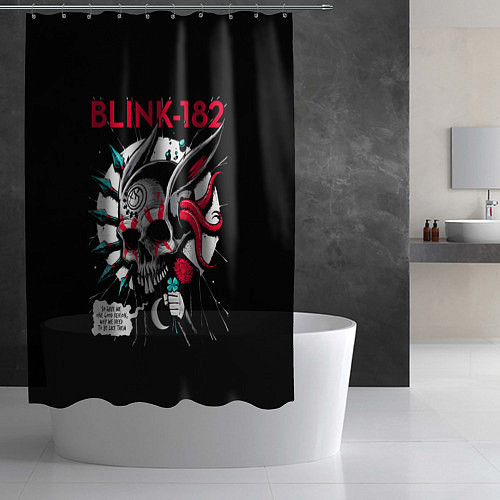 Шторка для ванной Blink-182: Death Punk / 3D-принт – фото 2