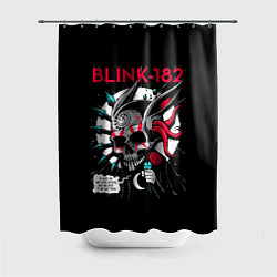 Шторка для душа Blink-182: Death Punk, цвет: 3D-принт