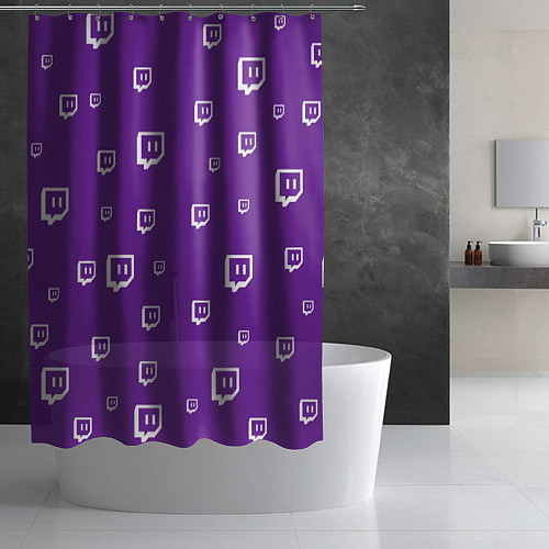 Шторка для ванной Twitch Pattern / 3D-принт – фото 2