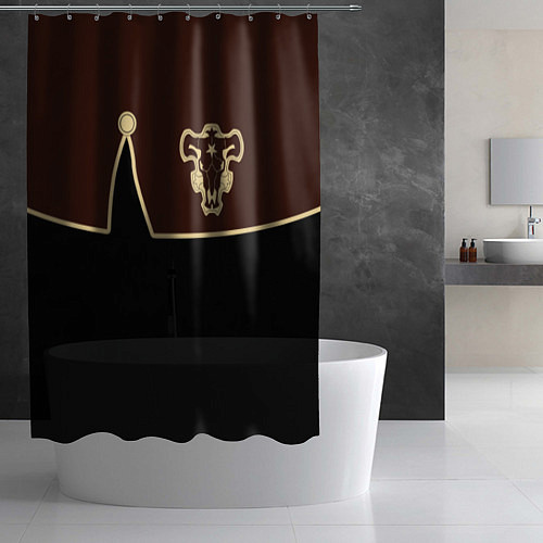 Шторка для ванной Черный Клевер: Мантия / 3D-принт – фото 2