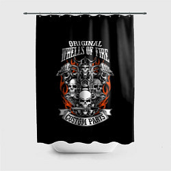 Шторка для душа Original wheels of fire, цвет: 3D-принт