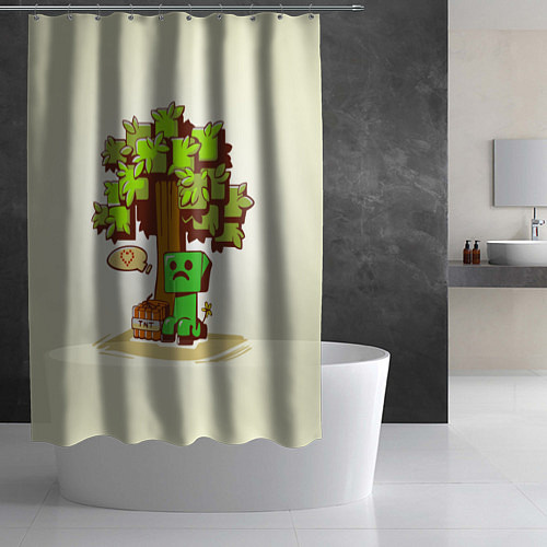 Шторка для ванной Forest Creeper / 3D-принт – фото 2