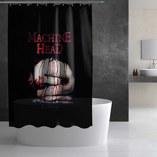 Шторка для ванной Machine Head: Catharsis / 3D-принт – фото 2
