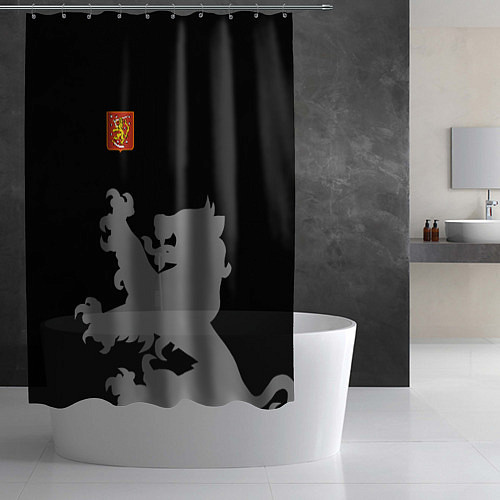 Шторка для ванной Сборная Финляндии / 3D-принт – фото 2
