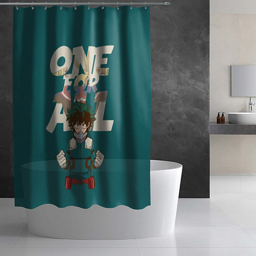 Шторка для ванной Моя геройская академия / 3D-принт – фото 2