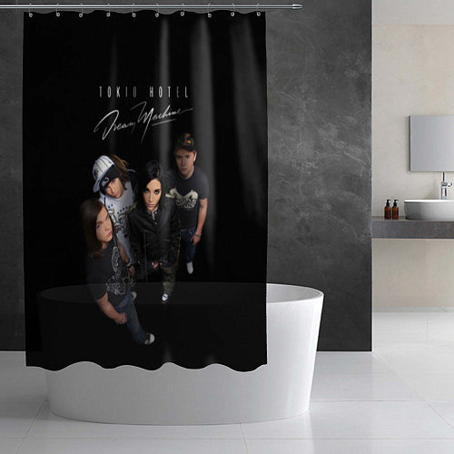 Шторка для ванной Tokio Hotel pop-rock band / 3D-принт – фото 2