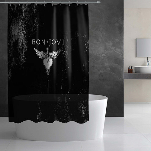 Шторка для ванной Bon Jovi / 3D-принт – фото 2