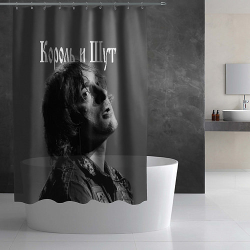 Шторка для ванной Король и Шут / 3D-принт – фото 2