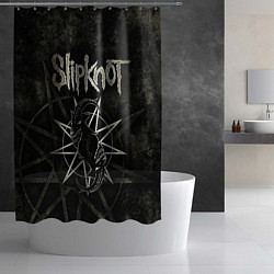 Шторка для душа Slipknot goat, цвет: 3D-принт — фото 2