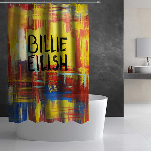 Шторка для ванной Billie Eilish: Art / 3D-принт – фото 2