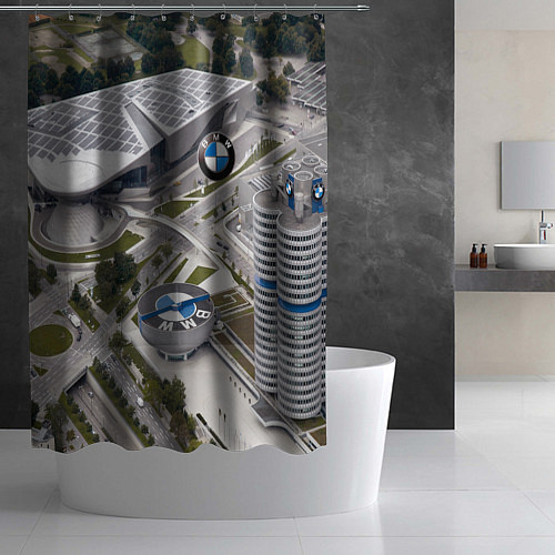 Шторка для ванной BMW city / 3D-принт – фото 2