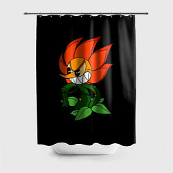 Шторка для душа Cuphead - Кэгни Гвоздика, цвет: 3D-принт