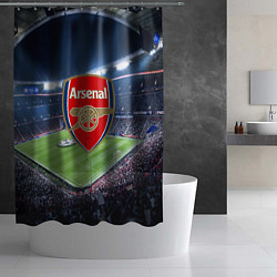 Шторка для душа FC Arsenal, цвет: 3D-принт — фото 2