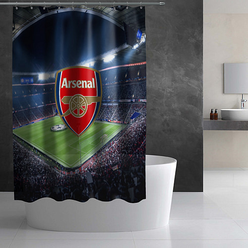 Шторка для ванной FC Arsenal / 3D-принт – фото 2