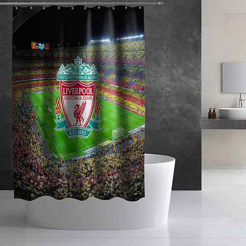 Шторка для ванной FC Liverpool / 3D-принт – фото 2