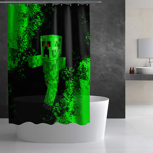 Шторка для ванной MINECRAFT / 3D-принт – фото 2
