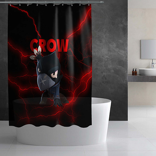 Шторка для ванной Brawl Stars CROW / 3D-принт – фото 2