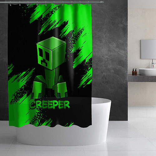 Шторка для ванной MINECRAFT CREEPER / 3D-принт – фото 2