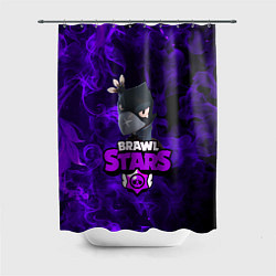 Шторка для душа BRAWL STARS CROW, цвет: 3D-принт
