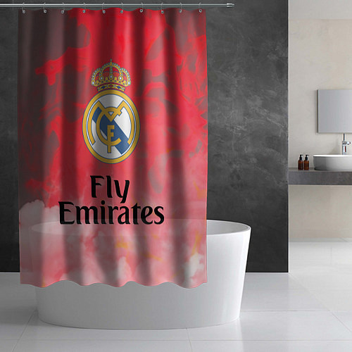 Шторка для ванной Реал Мадрид / 3D-принт – фото 2