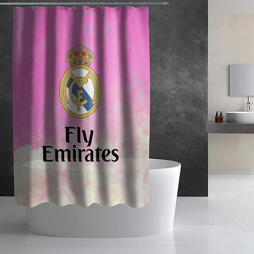 Шторка для ванной Реал Мадрид / 3D-принт – фото 2
