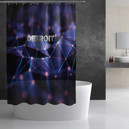 Шторка для ванной DETROIT:BECOME HUMAN 2019 / 3D-принт – фото 2