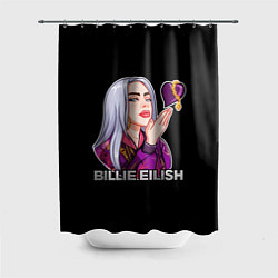 Шторка для душа BILLIE EILISH, цвет: 3D-принт