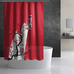 Шторка для душа Сакура Айкидо, цвет: 3D-принт — фото 2