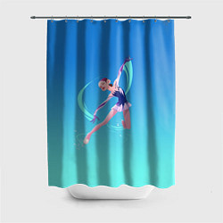 Шторка для душа Фигурное катание, цвет: 3D-принт