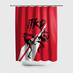 Шторка для душа Taekwondo, цвет: 3D-принт