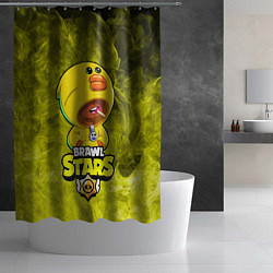 Шторка для душа Brawl Stars SALLY LEON, цвет: 3D-принт — фото 2