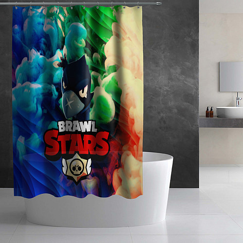 Шторка для ванной Brawl Stars - Crow / 3D-принт – фото 2