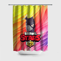 Шторка для душа Brawl Stars - Crow, цвет: 3D-принт